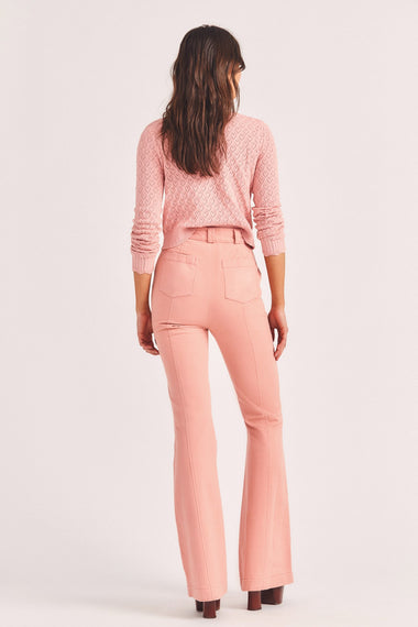 Meyerson Flared Pant Tuscany Pink - Bottoms