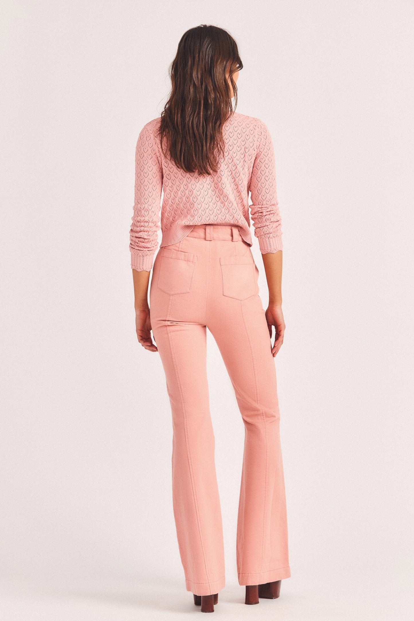 Load image into Gallery viewer, Meyerson Flared Pant Tuscany Pink - Bottoms
