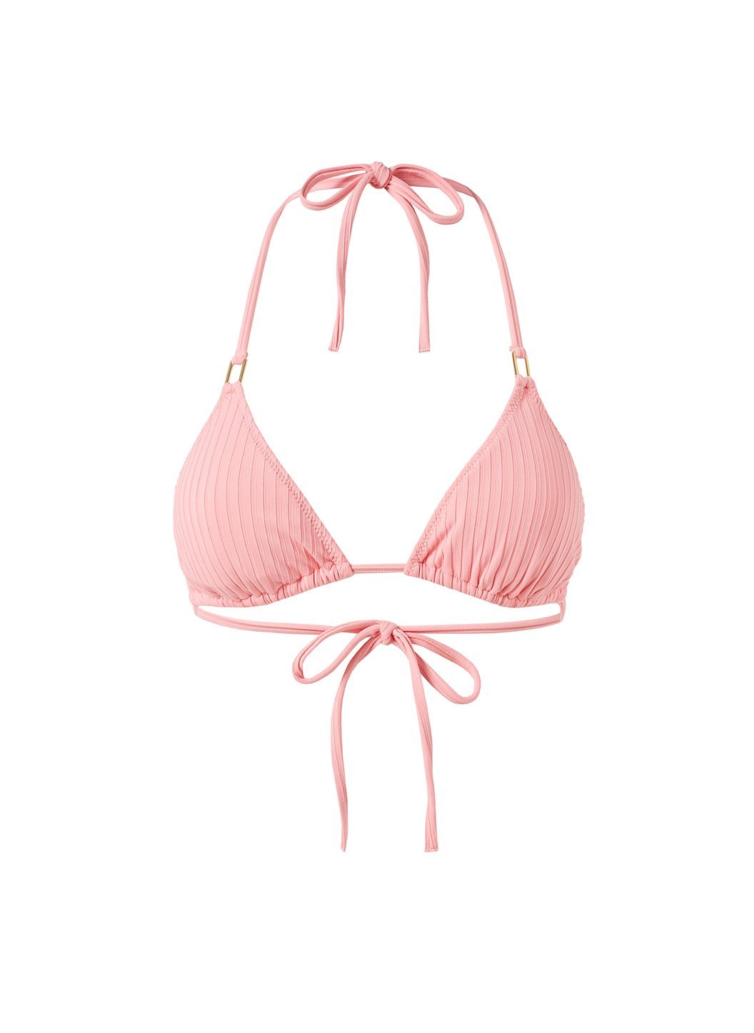 Load image into Gallery viewer, Cancun Blush Ribbed Bikini Top
