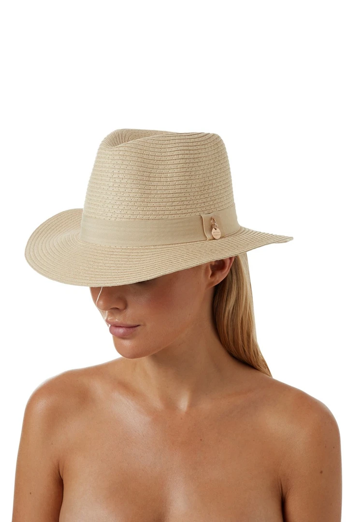 Fedora Hat Cream Beige