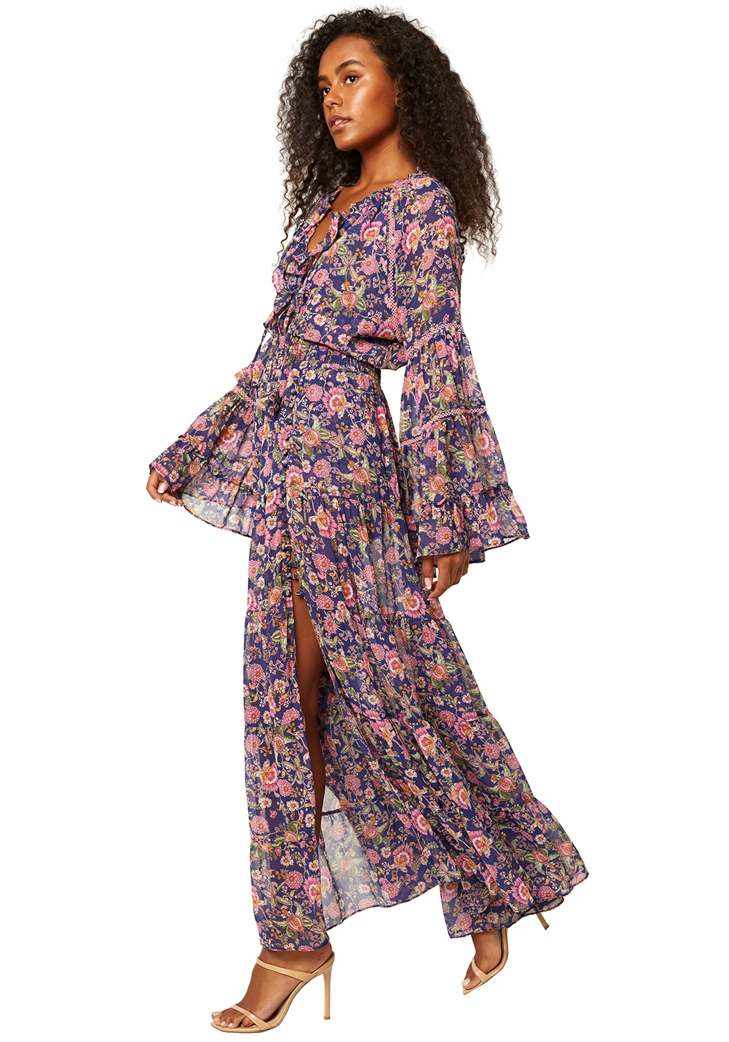 Load image into Gallery viewer, Alberta Top Falaise Floral Navy - Top
