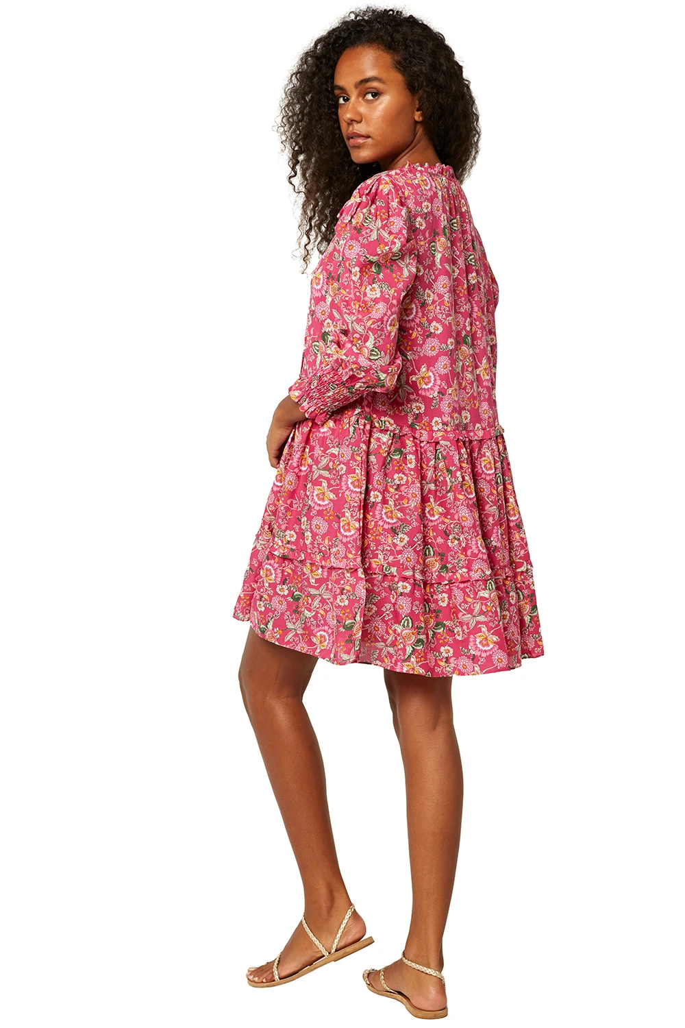 Load image into Gallery viewer, Maya Dress Pink Falaise Floral - Dress

