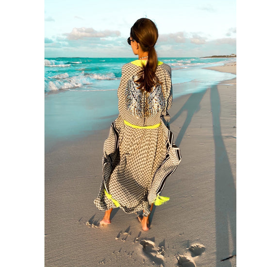 Load image into Gallery viewer, silk tunic beach cover up

