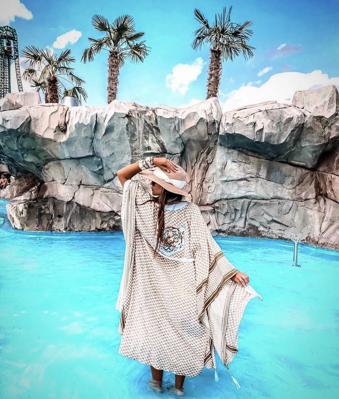 Load image into Gallery viewer, Kimono Beach Cover Up - Kaftan
