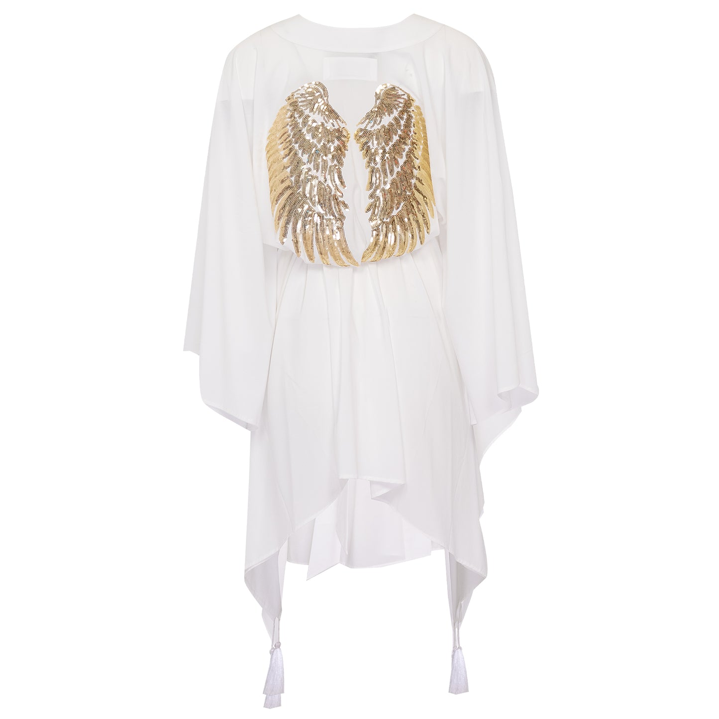 Load image into Gallery viewer, White Midi Kimono Wings - Kimono
