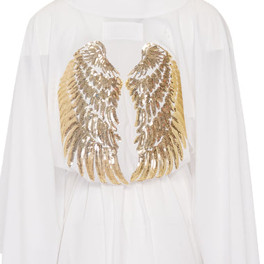 White Midi Kimono Wings - Kimono