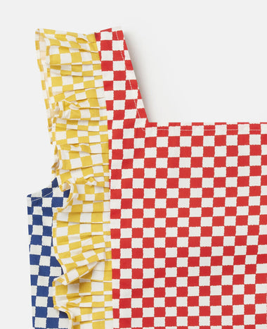 Multi Colour Gingham Top for Kids