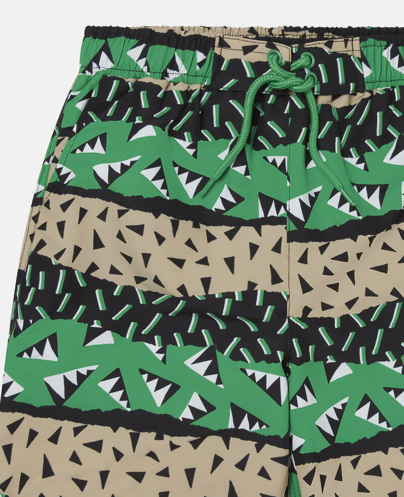 Load image into Gallery viewer, Kids Printed Swim Shorts in Tricolour
