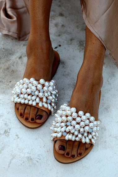 Lady Di Beige Sandals - Shoes