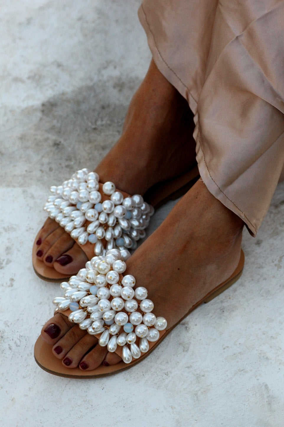 Lady Di Beige Sandals