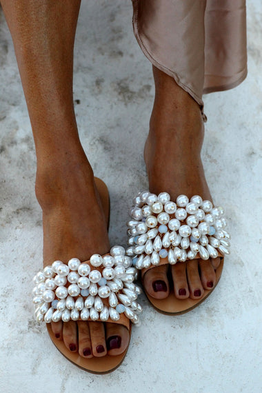 Lady Di Beige Sandals - Shoes