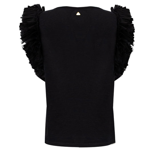 Load image into Gallery viewer, Ibiza Tule T-Shirt Black
