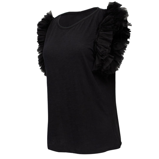 Load image into Gallery viewer, Ibiza Tule T-Shirt Black
