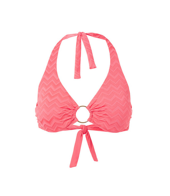 Brussels Bikini Top Coral Wave