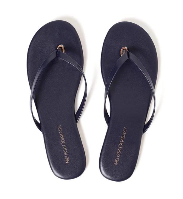 Melissa Odabash Leather Flip Flops