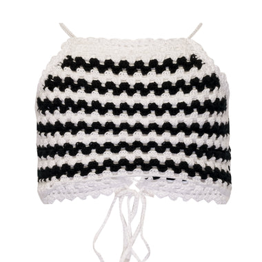 Crop Top for Kids in Black & White