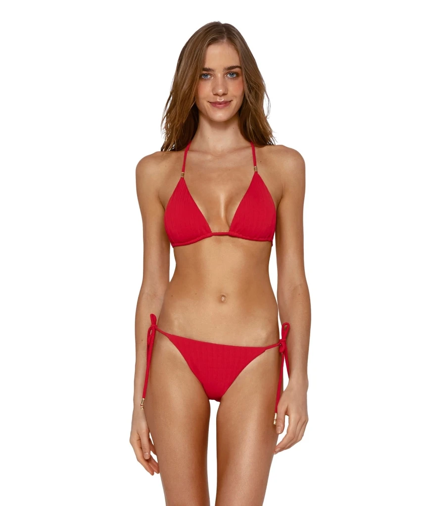 Load image into Gallery viewer, Milano Shaye Tri Top Red - Bikini Top
