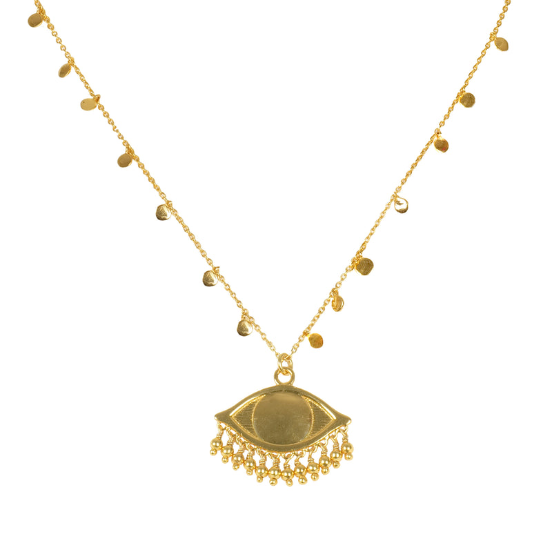 Cora Eye Gold Necklace
