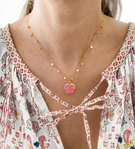 Load image into Gallery viewer, Cora Pink Necklace
