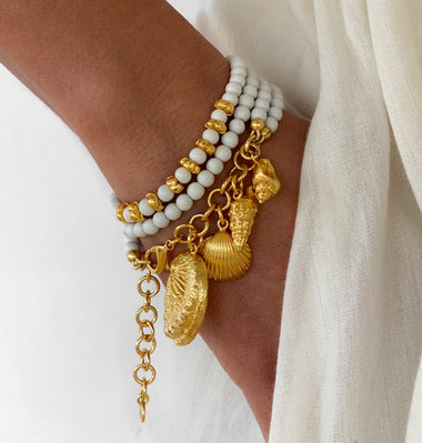 Sadaf White Turquoise Bracelet - Bracelet