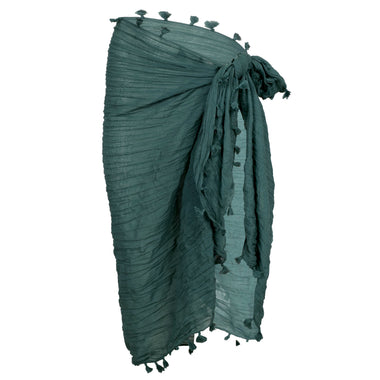 Beach Edit Cotton Gauze Sarong Evergreen - ONE SIZE - Sarong