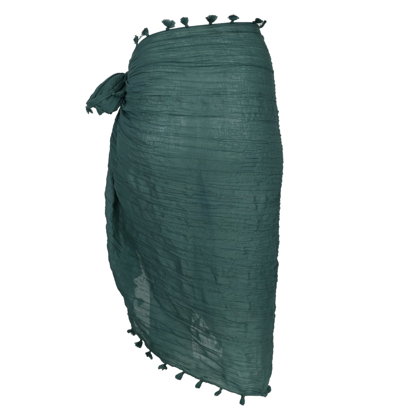 Load image into Gallery viewer, Beach Edit Cotton Gauze Sarong Evergreen - ONE SIZE - Sarong
