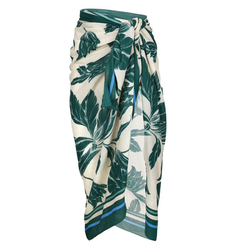 Fleur De Bloom Pareo Sarong Evergreen