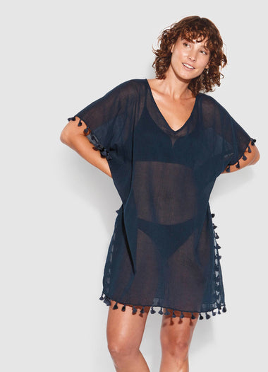 Amnesia Kaftan Indigo - ONE SIZE - Kaftan