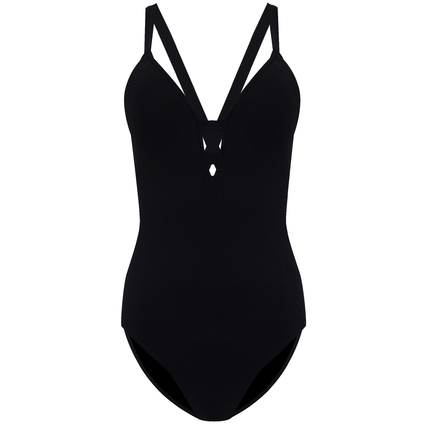 Load image into Gallery viewer, Black Active Long Fit Maillot - One Piece
