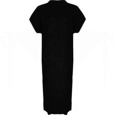 Black Double Cloth Coverup - Cover Up