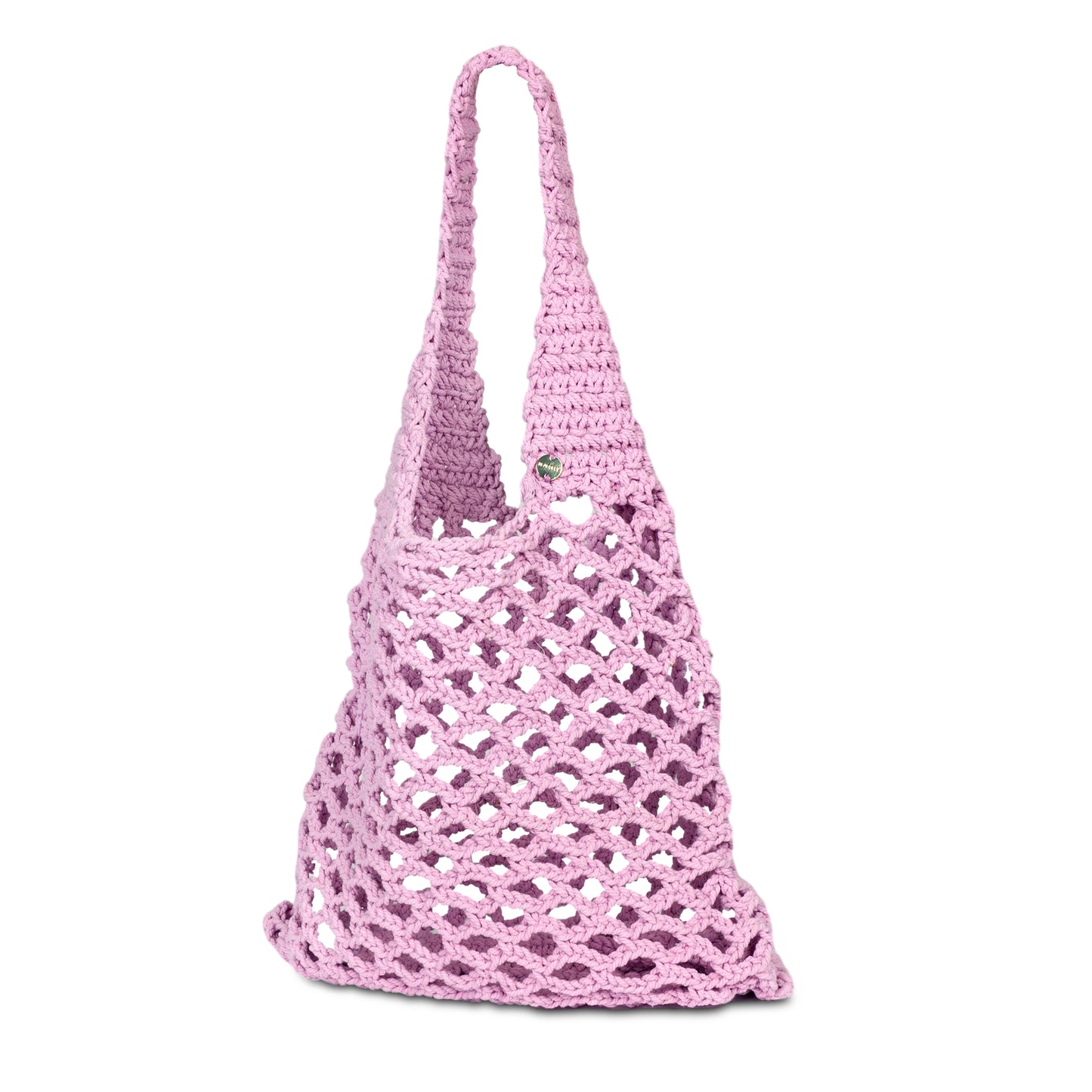 Carried Away Plaited Rope Tote Wild Rose