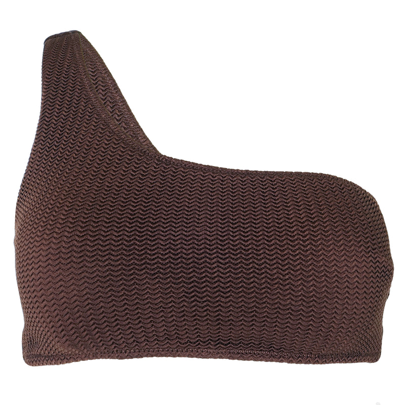 Sea Dive One Shoulder Top Tiramisu