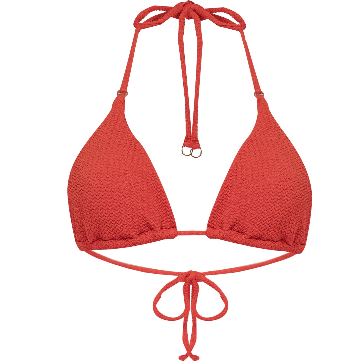 Sea Dive Slide Tri Halter Bikini Top Feista Coral