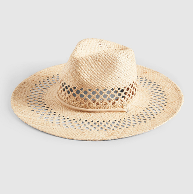 Shady Lady Raffia Crochet Hat Natural - Hat
