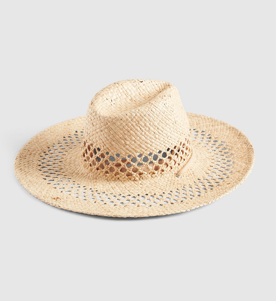Load image into Gallery viewer, Shady Lady Raffia Crochet Hat Natural
