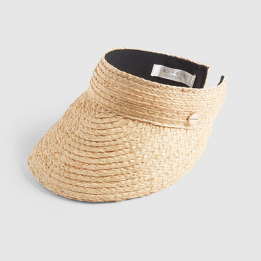 Shady Lady Raffia Visor Cap Natural - Sunvisor