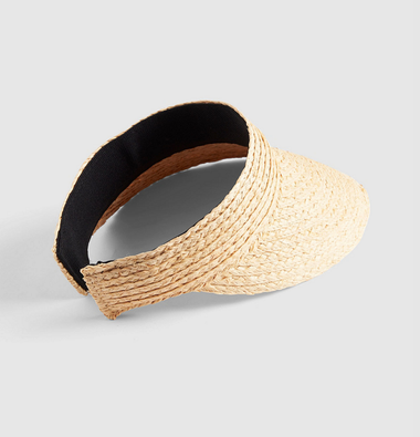 Shady Lady Raffia Visor Cap Natural - Sunvisor