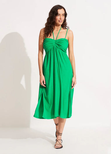 Terry Midi Dress Green - Dress