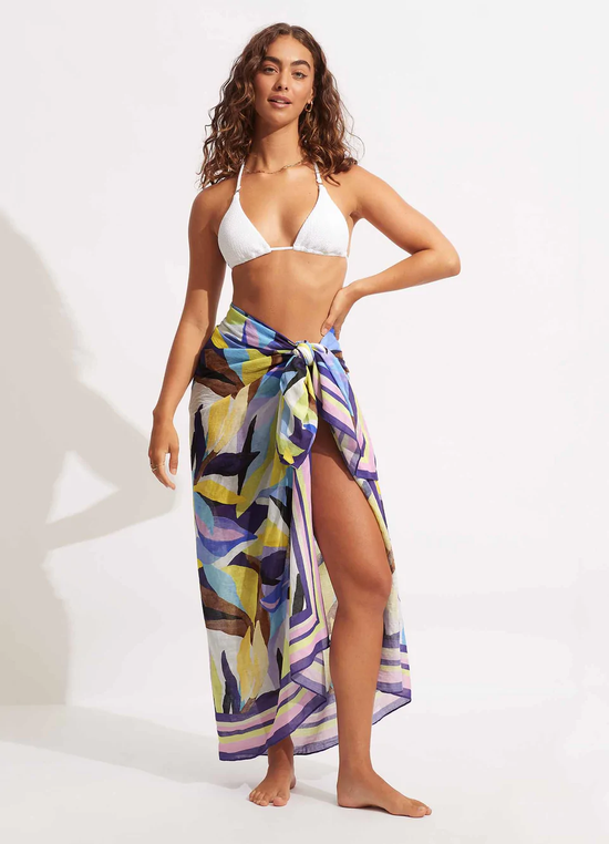 Load image into Gallery viewer, Tropfest Pareo Sarong True Navy
