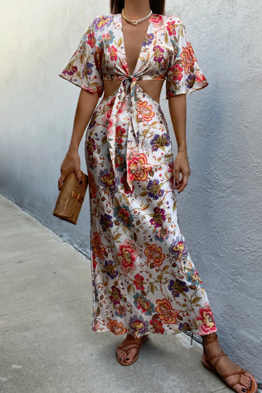 Shanelle Midi Dress Fleur Floral - Dress