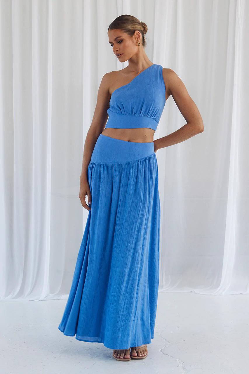 Load image into Gallery viewer, Freya Maxi Skirt Periwinkle - Skirt
