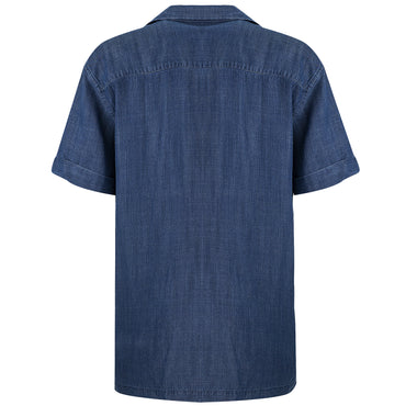 Tencel Shirt in Navy Blue