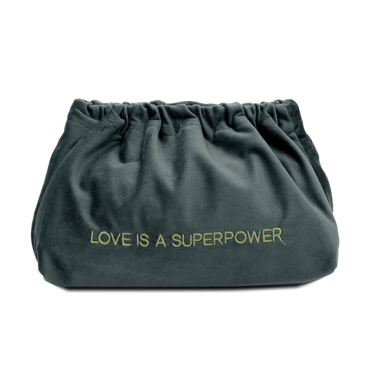Velvet Clutch Love Is A Superpower