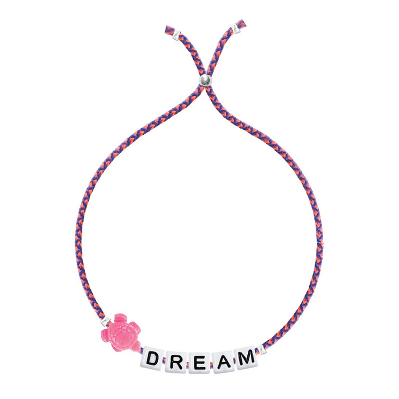 Square Letter And Charm Bracelet - Dream