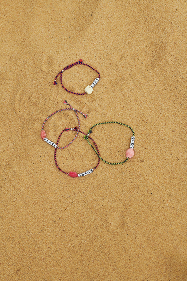 Square Letter And Charm Bracelet - Dream - Bracelet