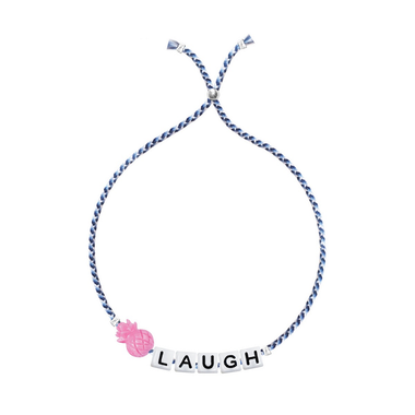 Charm Bracelet with Laugh Letters