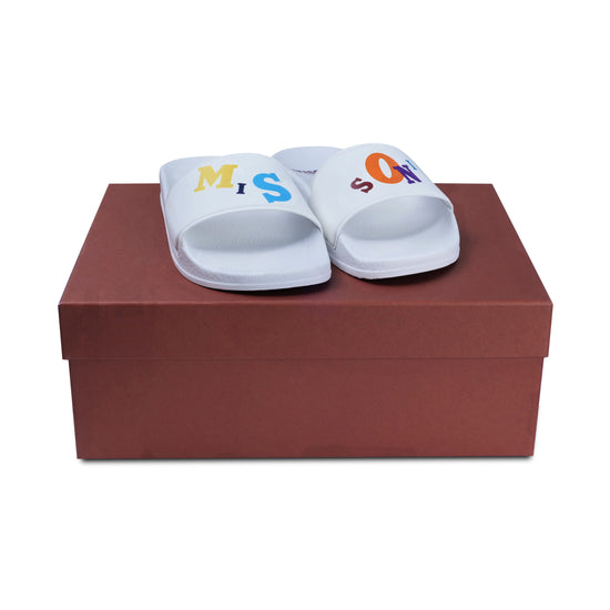 Missoni Girls Slider In White/Colourful