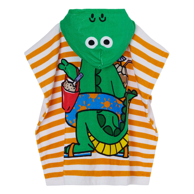 Boys Swimming Towel Poncho with Crocodile Print