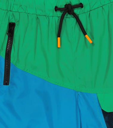 Kids Boy Sport Swimwear Blue/Green - Boys Swim Shorts