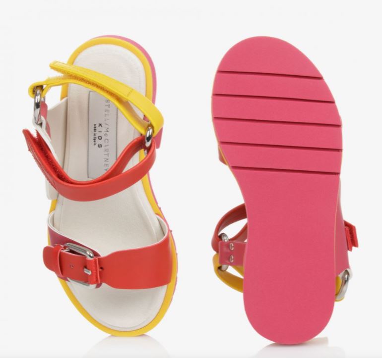 Load image into Gallery viewer, Round Toe Sandals with Pink Rubber Outsole
